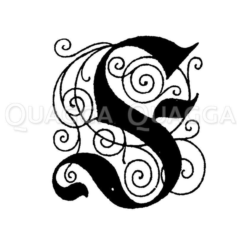 Buchstabe F, Schriftart: Deutsche Renaissanceschrift