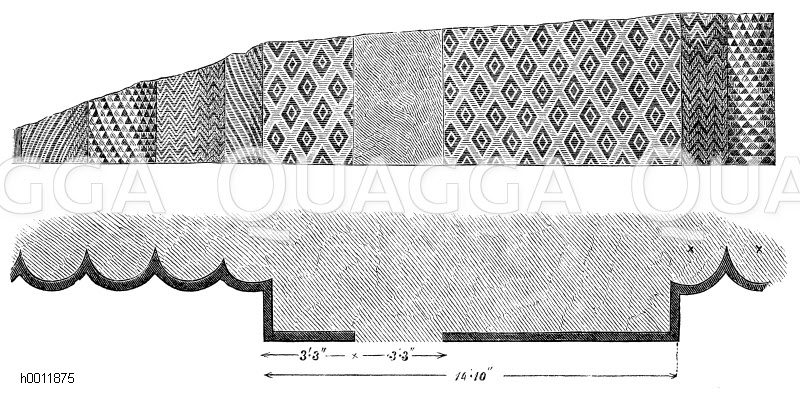 Wandbekleidung von einem Palaste zu Warka [Digital]