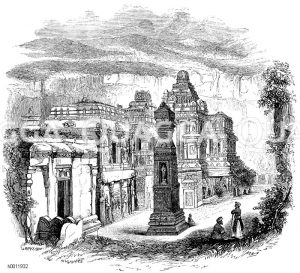 Kailasa zu Ellora, Maharashtra, Indien [Digital]