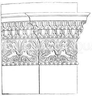 Kapitell der Ante und Wand. Vom Erechtheion [Digital]