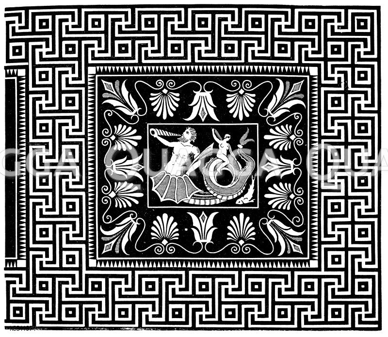 Mosaikboden aus dem Tempel von Olympia [Digital]