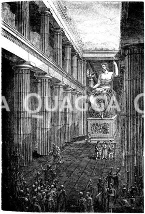 Inneres des Zeustempels zu Olympia [Digital]