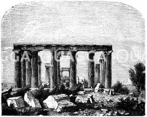 Ruinen des Tempels des panhellenischen Zeus auf Aegina [Digital]