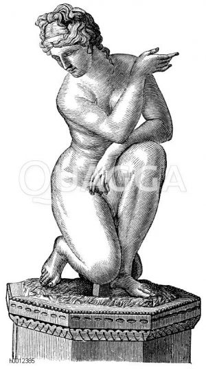 Kauernde Venus (Aus dem Vatikan), Göttin der Liebe und Schönheit [Digital]