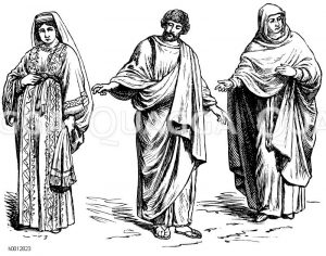 Spätrömisch-christlich: Tracht der höheren Stände [Digital]