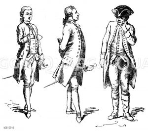 Zopfzeit und Revolutionstrachten (a. 1720-1750), Deutschland um 1780, Alltagsbekleidung der Männer [Digital]