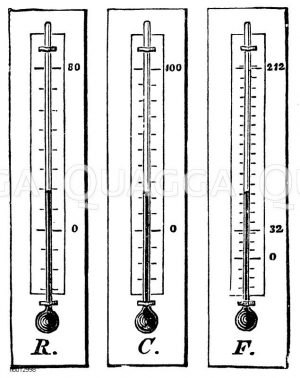 drei Thermometerskalen [Digital]