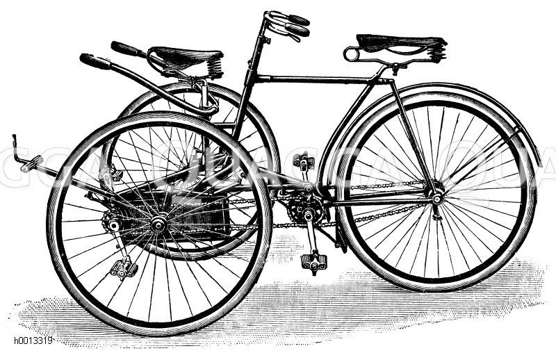 zweisitziges fahrrad