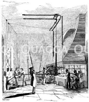 Vergolden eines großen Stückes im Feuer [Digital]