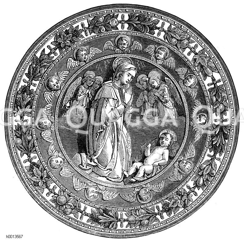 Terracotta von Luca della Robbia - Quagga Illustrations