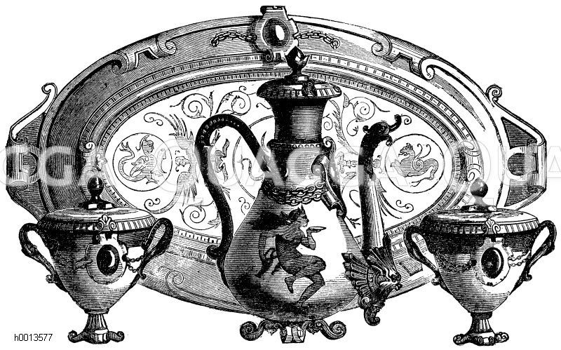 Porzellanservice aus der Königlichen Porzellanmanufaktur (KPM) in Berlin [Digital]