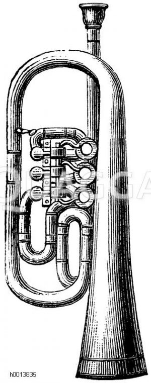 Piccolo Cornette in Es (auch Hohes Es-Cornett genannt, ältere Form). [Digital]