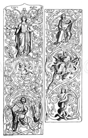Ornamente im romantischen Stil in der Wartburg [Digital]