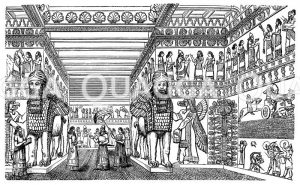 Inneres eines assyrischen Tempels [Digital]