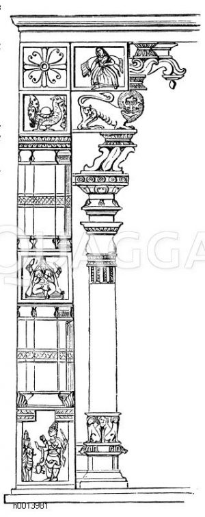 Portalstütze einer Pagode [Digital]