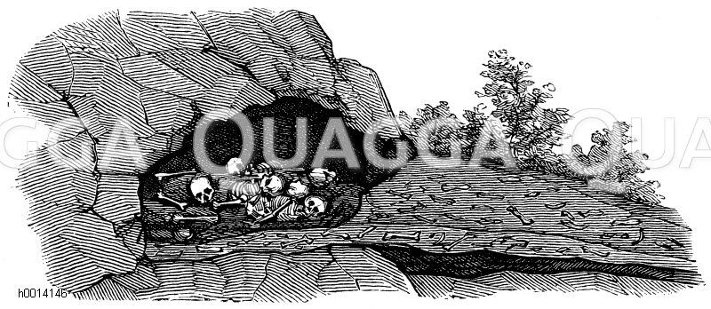 Toten Grote von Aurignac (Departement der oberen Garonne) [Digital]