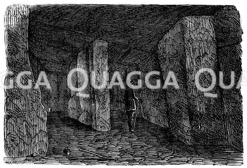 Inneres der Dolmenen von Antequera (Spanien) [Digital]