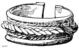 Ägyptischer Armband aus Silber. Großh. Landesgewerbehalle in Karlsruhe. [Digital]