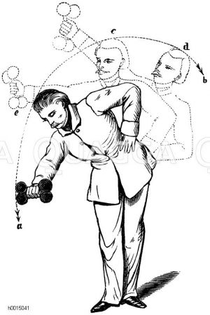 Gymnastik: Hanteln mit einer Hand [Digital]