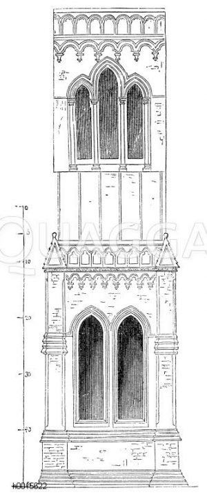 Kathedrale von Salisbury: Aufriss [Digital]