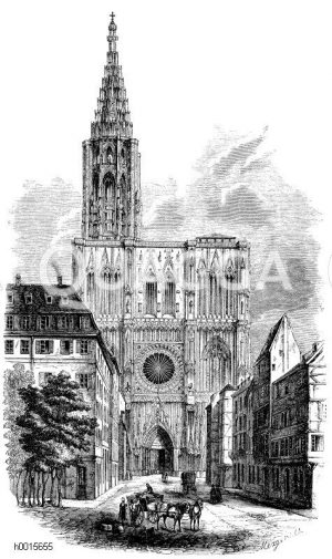 Münster zu Straßburg: Fassade [Digital]
