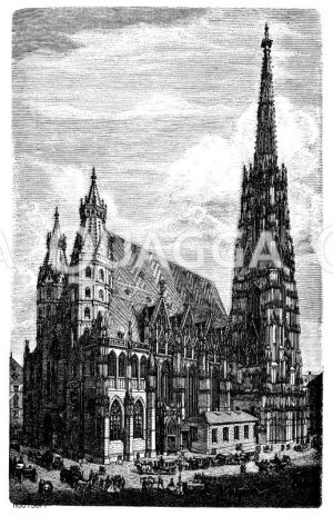 Stephansdom in Wien: Außenansicht [Digital]