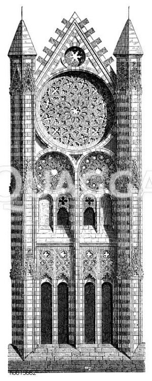 Giebel der Katharinenkirche zu Brandenburg (nach Adler) [Digital]