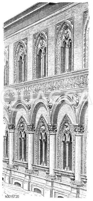 Detail des Spedale grande zu Mailand [Digital]