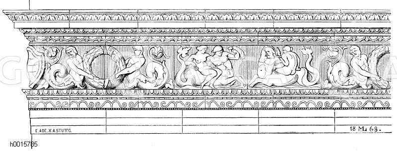 Terracotta Gurtgesims von der Casa Mutignani zu Lodi (M. Lohde) [Digital]