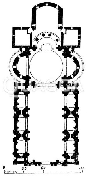 Kirche del Redentore zu Venedig. Grundriss [Digital]