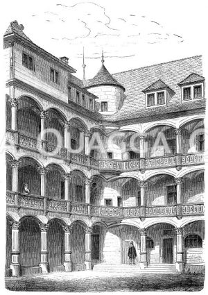 Hof des alten Schlosses. Stuttgart (Baldinger) [Digital]