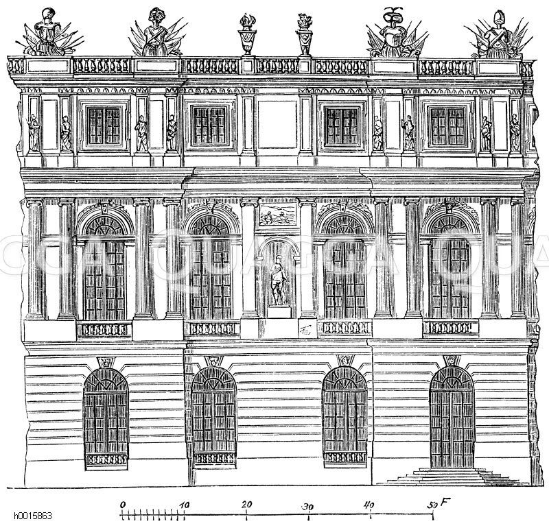 Versailles. Teil der Fassade [Digital]