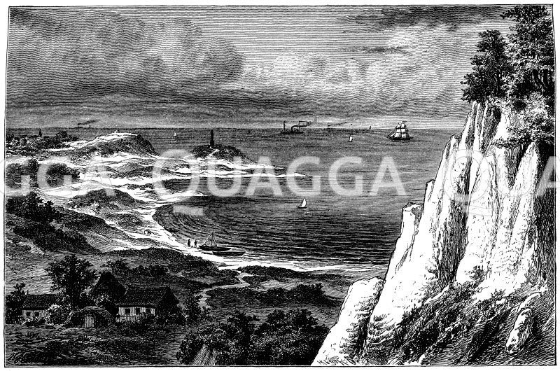 Schema: Dünen- und Felsenküste nach Vorbildern der Insel Rügen [Digital]