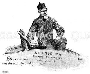 Steuermann von einem Fährboot [Digital]