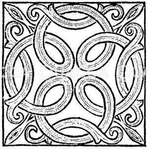 Ornament aus dem Inneren einer abessinischen Kirche [Digital]