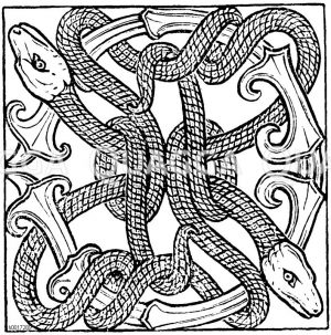 Ornament aus dem Inneren einer abessinischen Kirche [Digital]