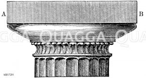 Kapitell der dorischen Säule. Abakus: A-B [Digital]