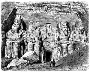 Eingang zum großen Felsentempel von Abu Simbel [Digital]