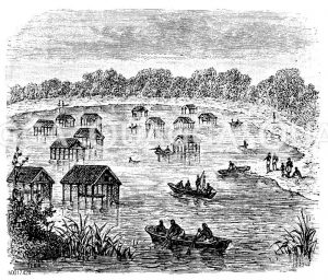 Pfahlbauten am Mohrjasee (Urua) [Digital]