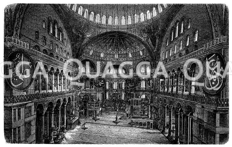 Inneres der Hagia Sofia [Digital]