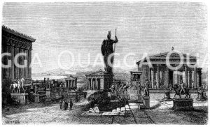Akropolis von Athen. Nach Gräbs Wandgemälde im Neuen Museum zu Berlin [Digital]