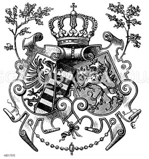 Alliancewappen (Hessen-Darmstadt und Anhalt-Dessau) [Digital]