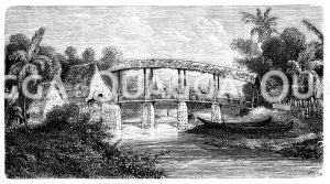 Brücke über den Batur Mero auf Amboina [Digital]
