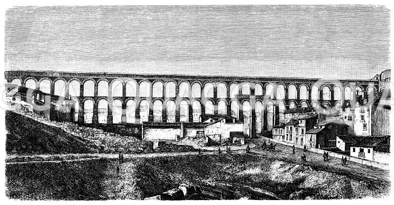 Aquädukt von Segovia, Altrömische Wasserleitung [Digital]