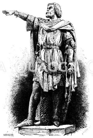 Jacob van Artevelde (ca. 1290 - 1345), flämischer Patriot. Denkmal Jakobs von Artevelde in Gent [Digital]