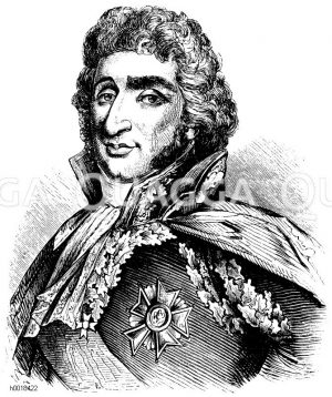 Pierre Augereau (1757 – 1816), Revolutionsgeneral und Marschall von Frankreich. [Digital]