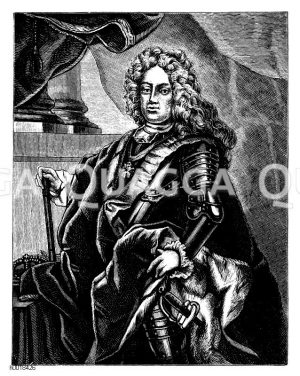August II., Kurfürst von Sachsen und König von Polen (geb. 12. Mai 1670, gest. 1. Februar 1733) [Digital]