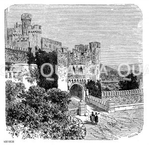 Schloss Stolzenfels bei Koblenz, Eingang [Digital]