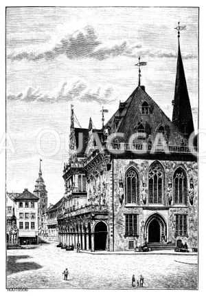 Bremen: Rathaus und Rolandssäule [Digital]