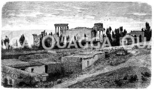 Ansicht der beiden Haupttempel zu Baalbek von der Südseite [Digital]